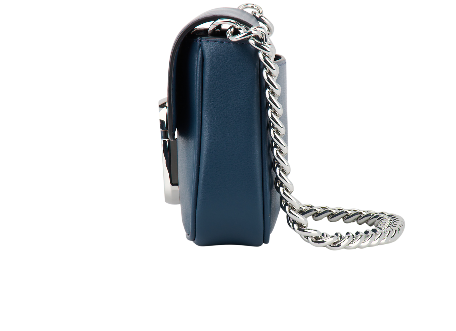 The J Marc Soft Shoulder Bag, &pound;180, Handbags, Blue, Leather, Bottom view